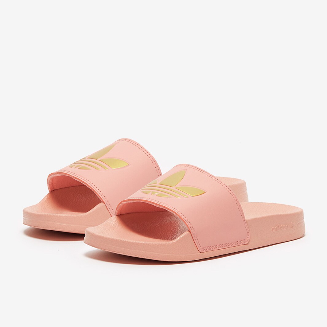 adidas Originals Womens adilette Lite - Trace Pink F17/Gold Met./Trace Pink  F17 - Womens Shoes |
