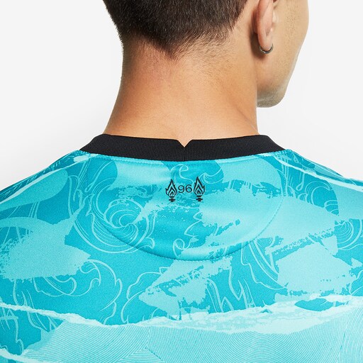 Nike Liverpool 20/21 Away Stadium Jersey - Hyper Turquoise/Black image 6 |