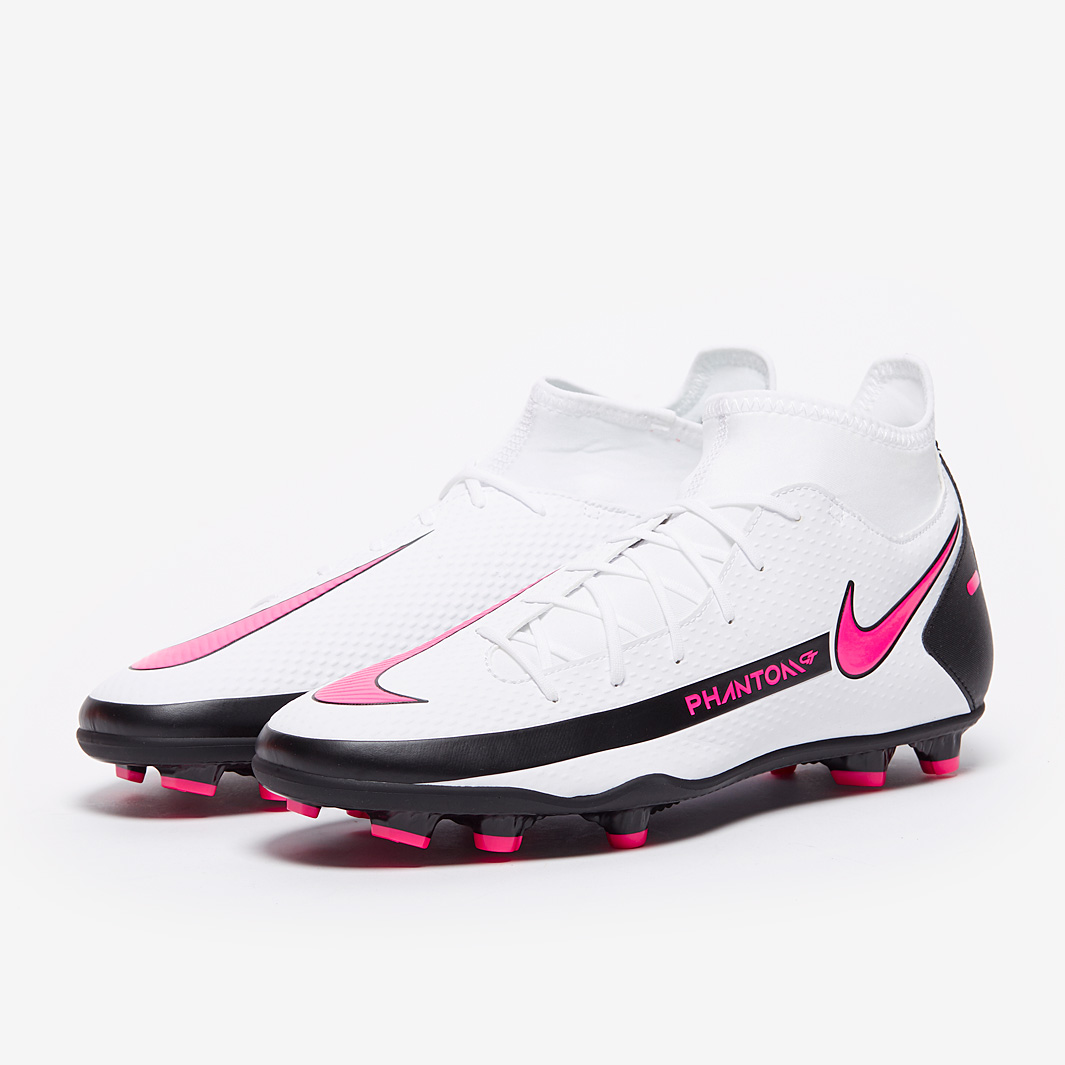Nike Phantom GT Club DF FG/MG - White/Pink Blast/Black - Mens Boots - Firm  Ground | Pro:Direct Soccer