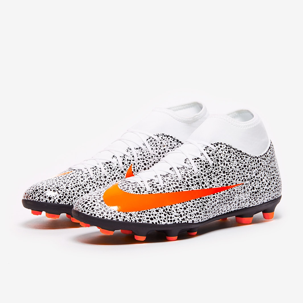 Nike Mercurial Superfly VII Club CR7 FG/MG - White/Total Orange