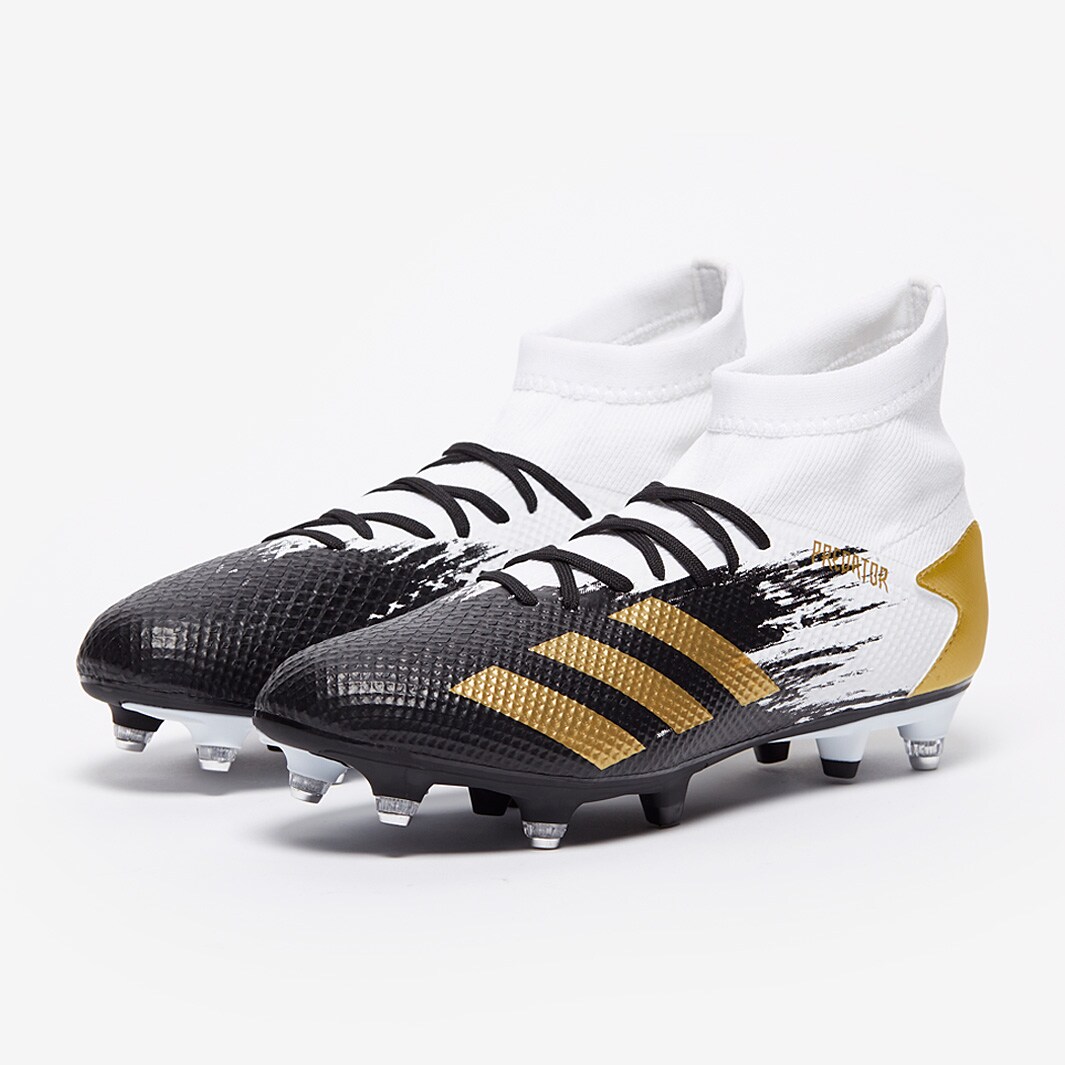 adidas Predator .3 SG - White/Gold Metallic/Core Black - Soft