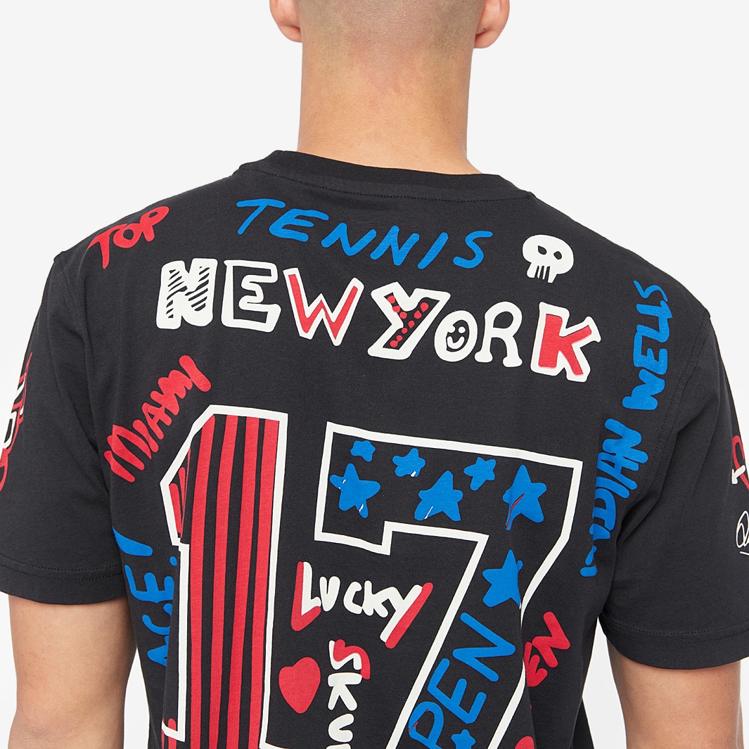 Hydrogen Graffiti Tee - Black/Red/Blue - Mens Clothing | Pro