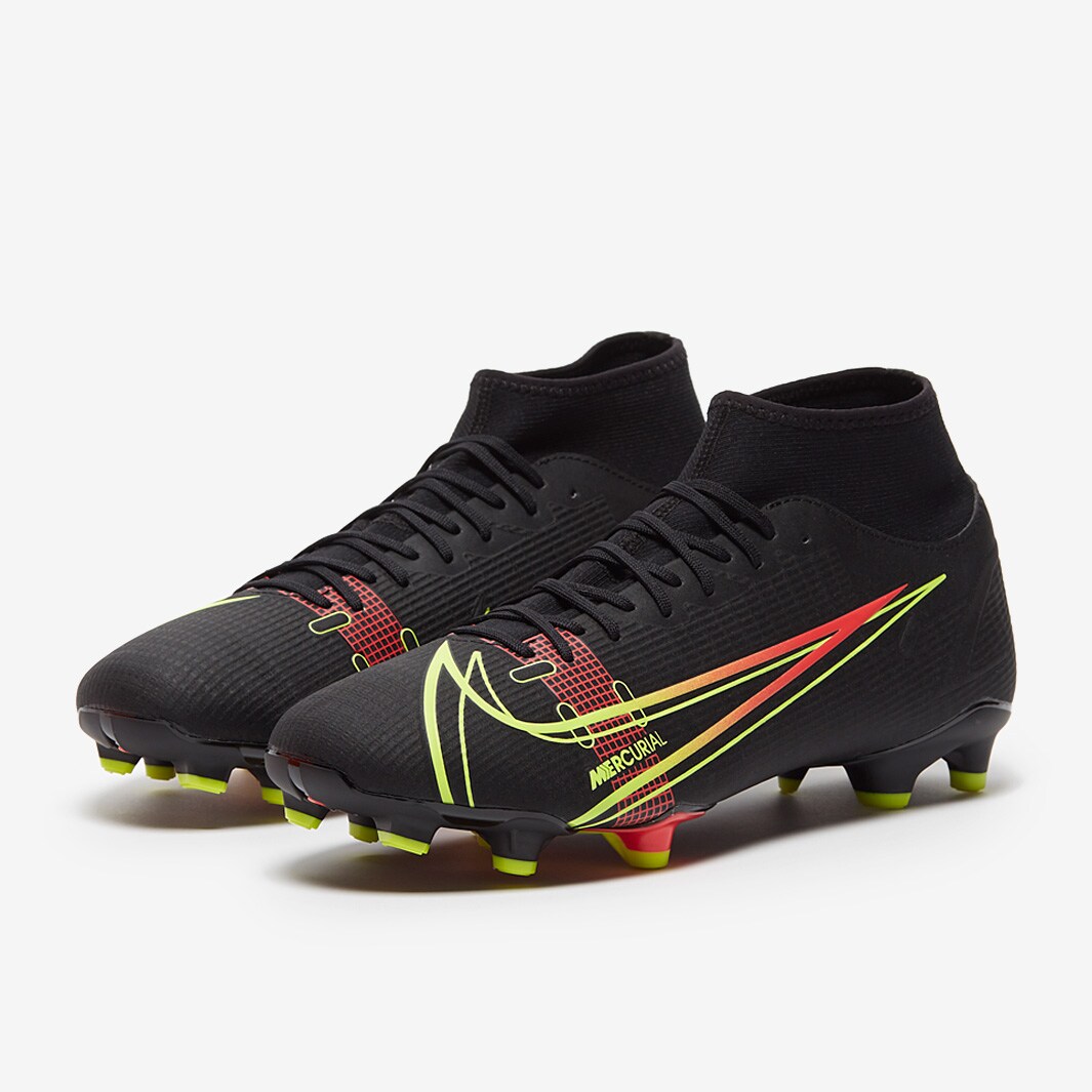 Nike Mercurial Superfly VIII Academy FG/MG - Black/Cyber/Off