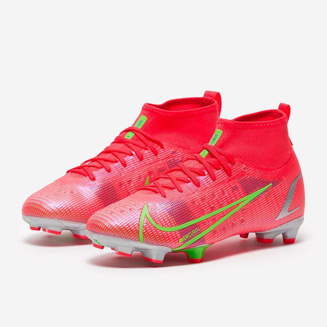 Nike Kids Mercurial Superfly VIII Pro FG - Bright Crimson