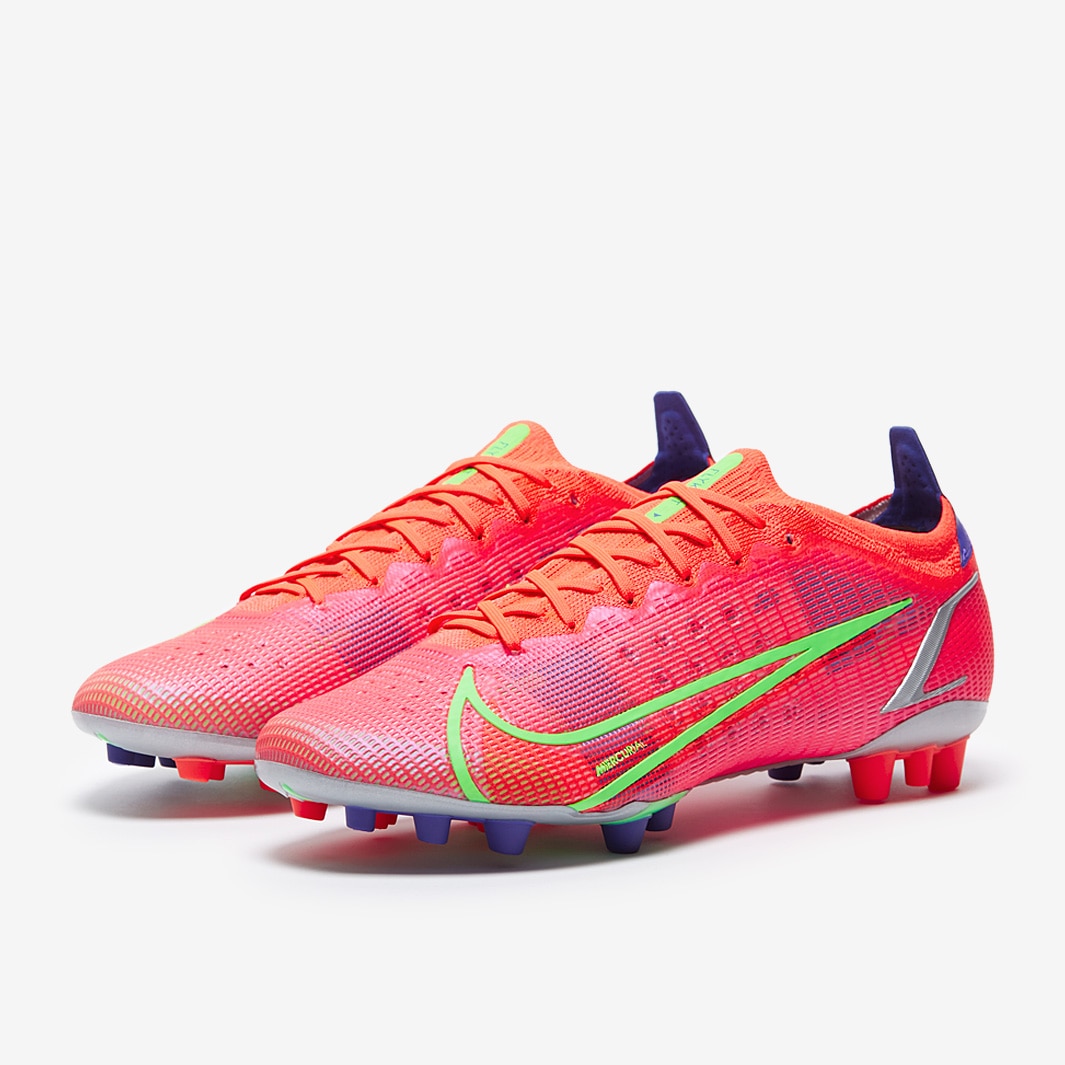 Nike Mens Mercurial Vapor 14 Academy Tf Football Shoe (Bright Crimson/Indigo  Burst/Metallic Silver) in Agra at best price by Harish Shoes - Justdial