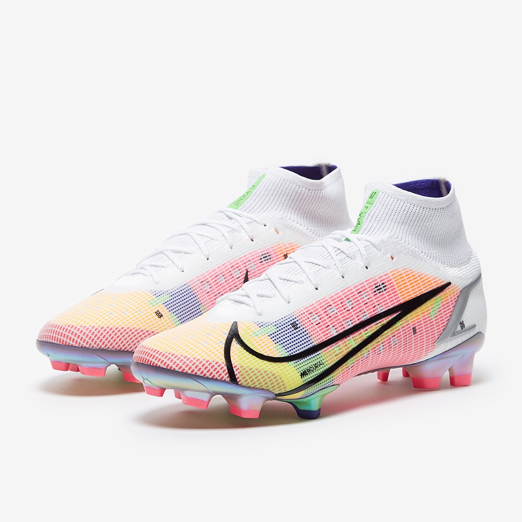 Nike Mercurial Superfly Dragonfly 8 Elite FG - White & Metallic Silver with  Dark Raisin - Soccer Master