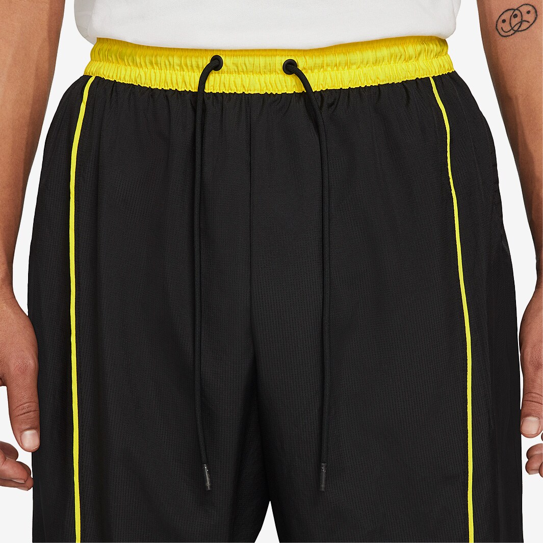 Nike Throwback Pants Black/White/Opti Yellow/Signal Blue Mens