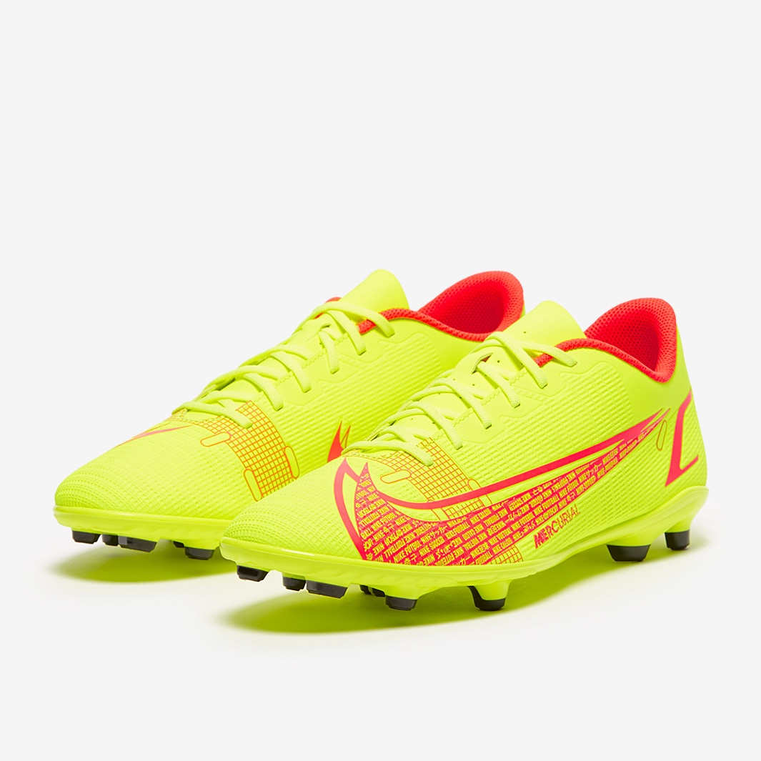 Nike Mercurial Vapor XIV Club FG/MG - Volt/Bright Crimson - Mens Boots