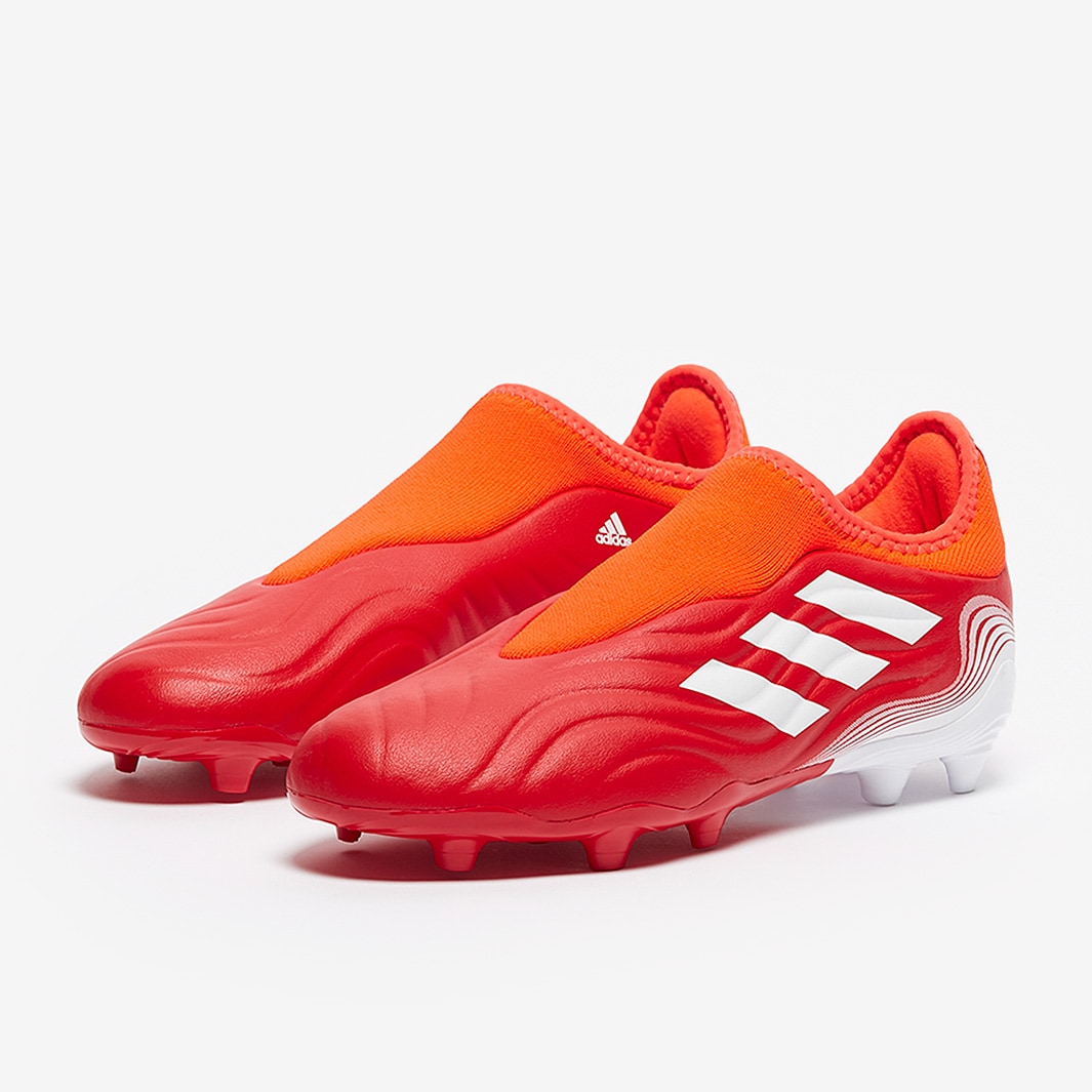 adidas Kids Copa Sense .3 Laceless FG Red/White/Solar Red Junior