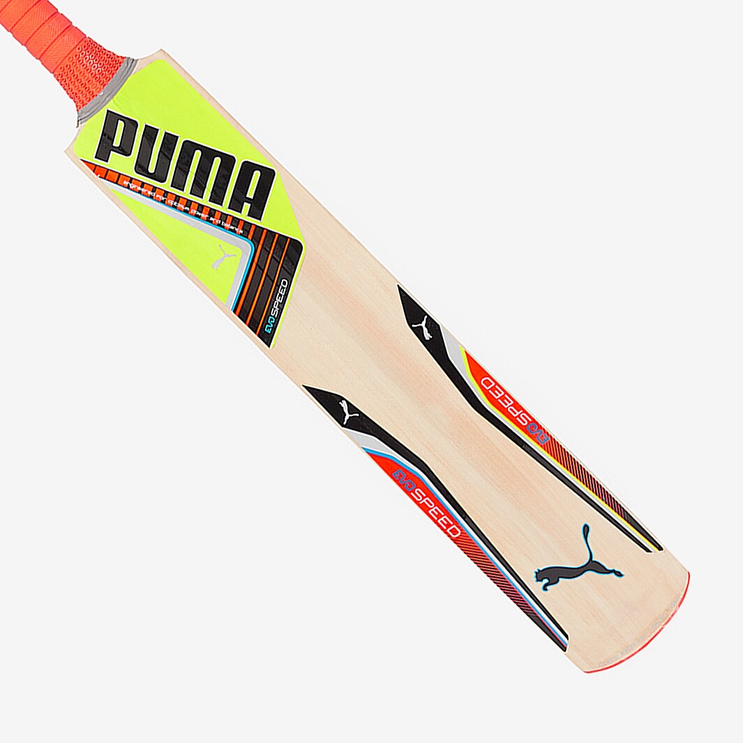 Puma evoSPEED 6.5 KW Cricket Bat Orange/ Yellow/Pink Junior Cricket