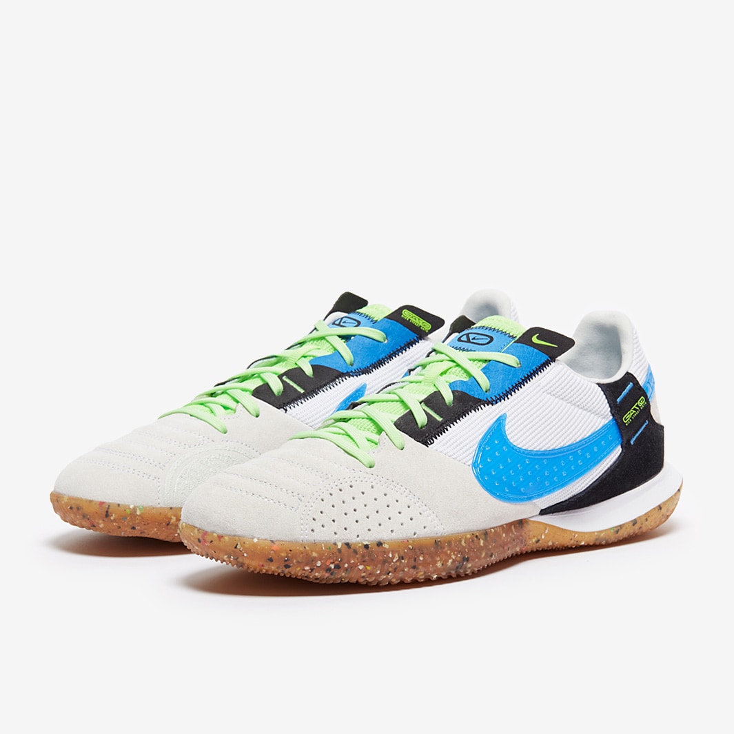 Nike StreetGato - White/Light Photo Blue/Black/Lime Glow - Mens