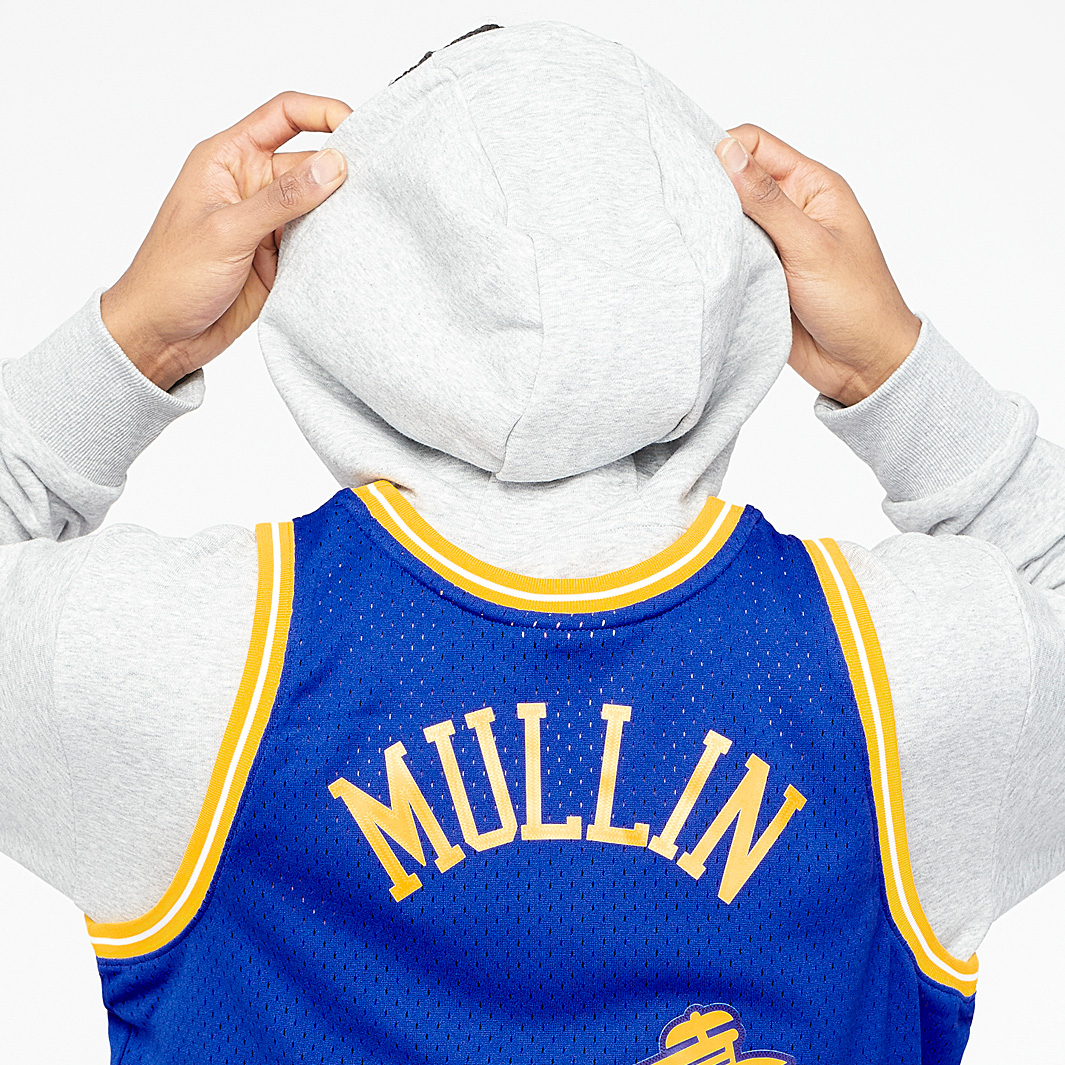 Mitchell & Ness Men's NBA Name & Number Mesh Crewneck Warriors Chris Mullin Jerseys