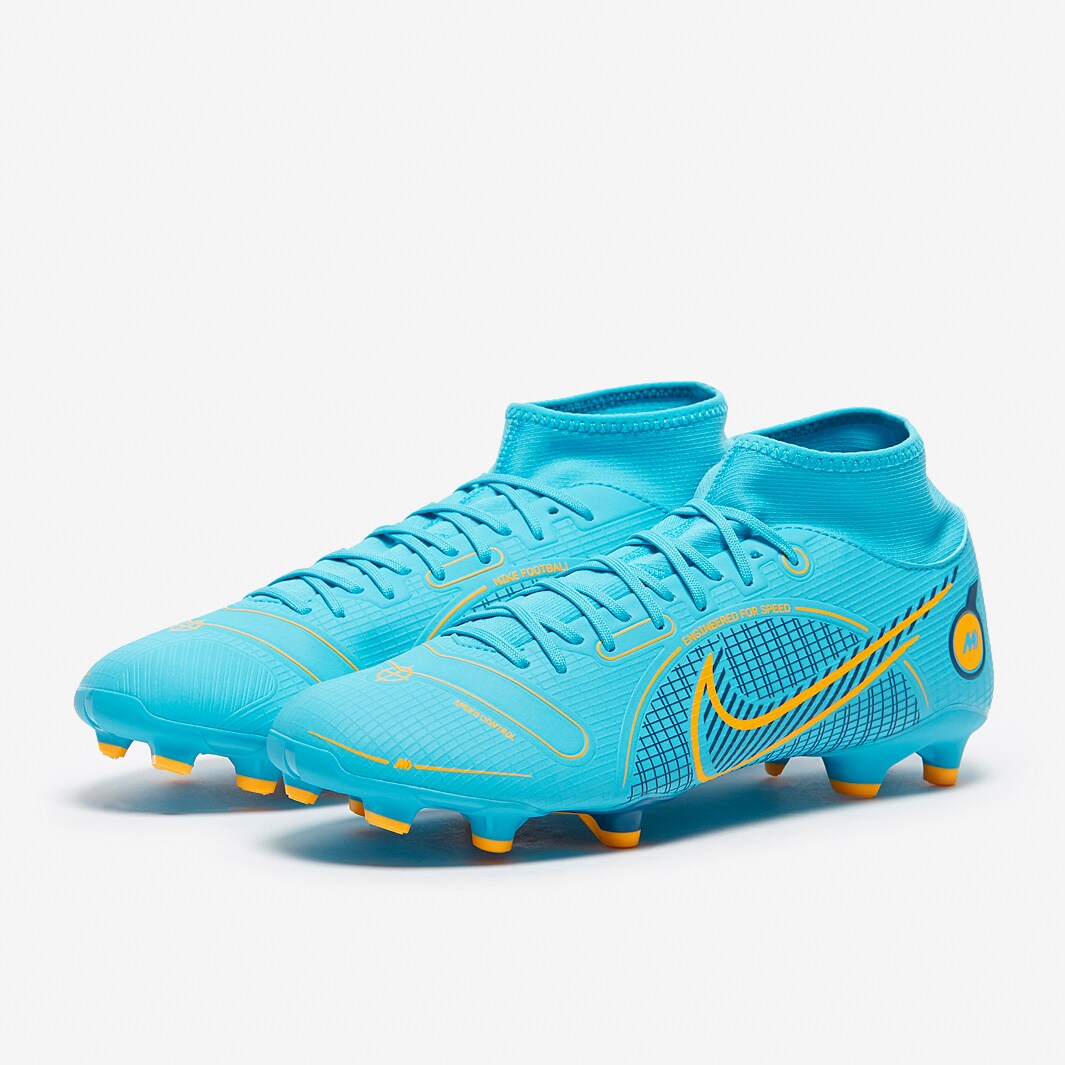 Nike Mercurial アクアブルー スパイク Nike Mercurial Superfly VIII Academy FG/MG - Chlorine Blue/Laser
