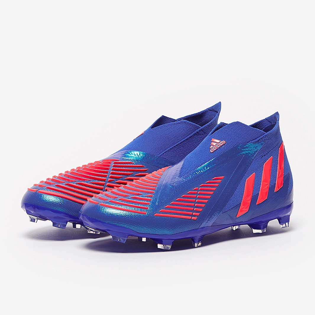 Adidas Bambini Predator Edge Fg Hi Res Blu Turbo Hi Res Blu Scarpe