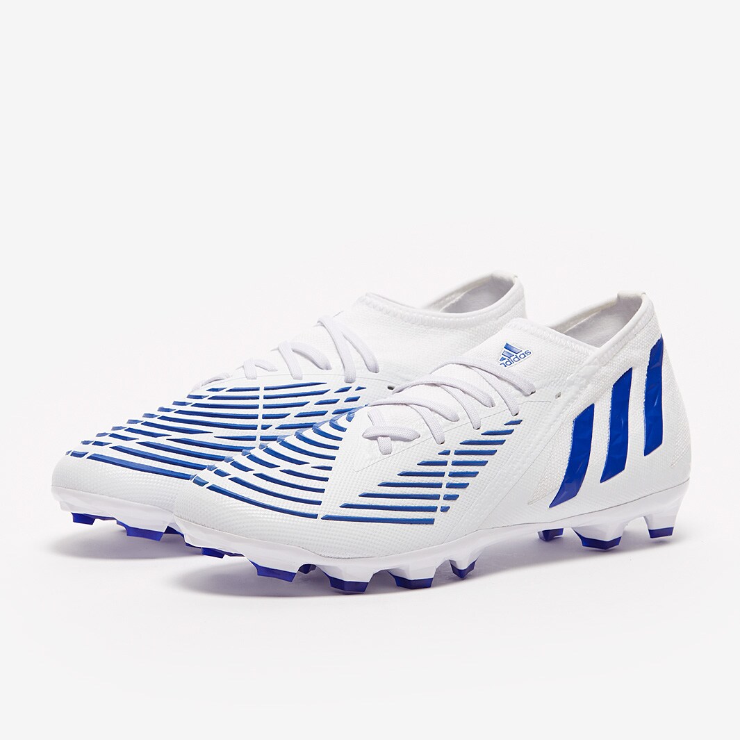 adidas Predator Edge.2 MG - White/Hi-Res Blue/White - Mens Boots