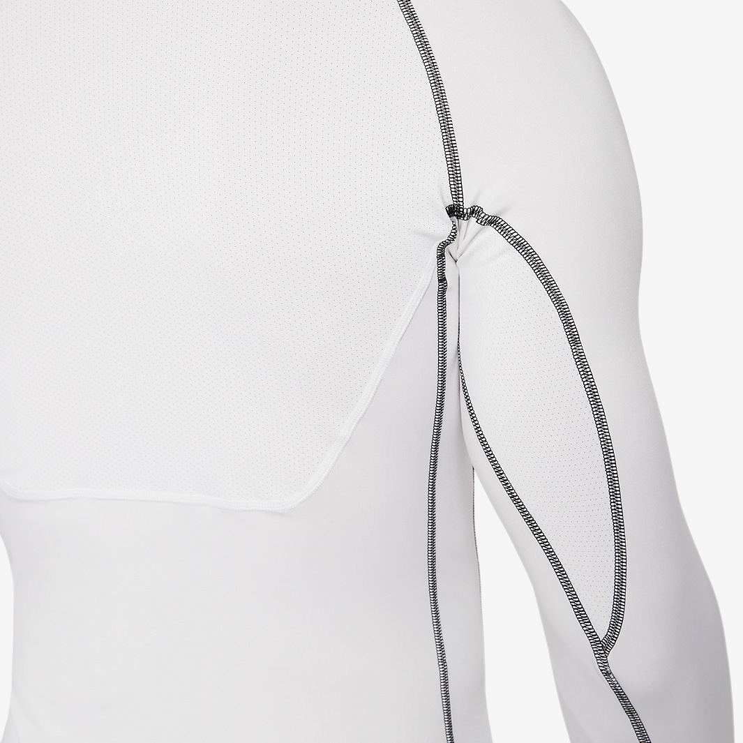 nike white long sleeve compression shirt