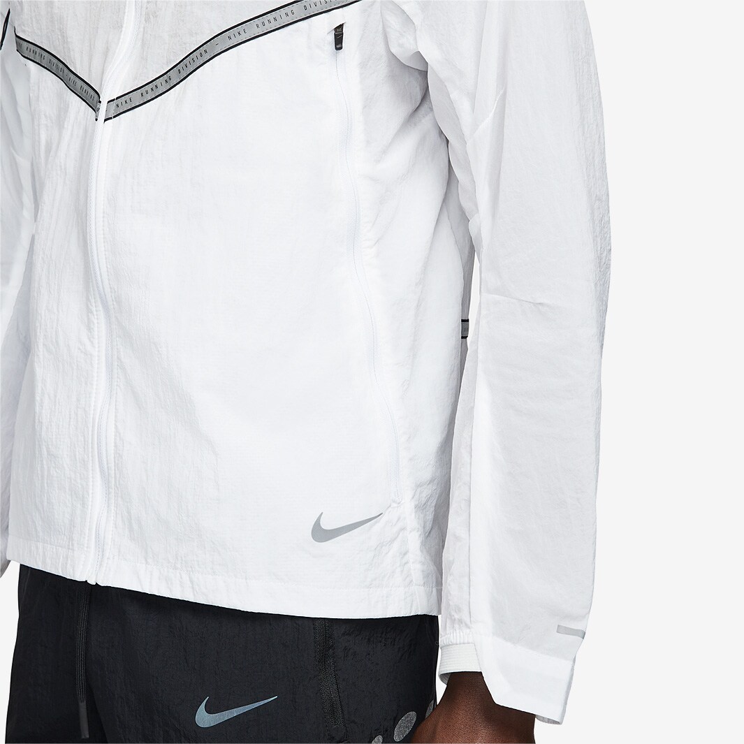 nike running division jacket white