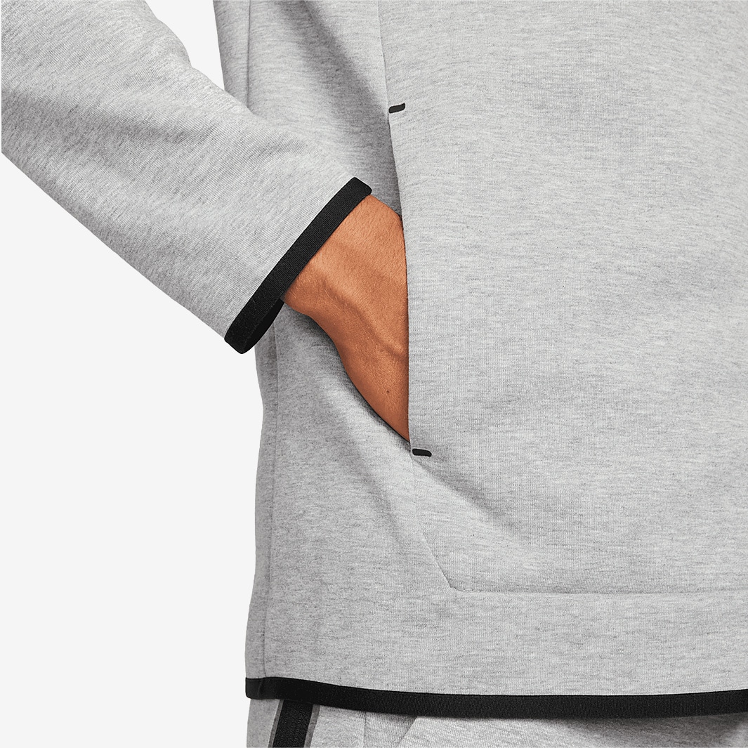 Nike Sportswear Tech Fleece Graphic Full-Zip Hoodie - Dark Grey Heather ...