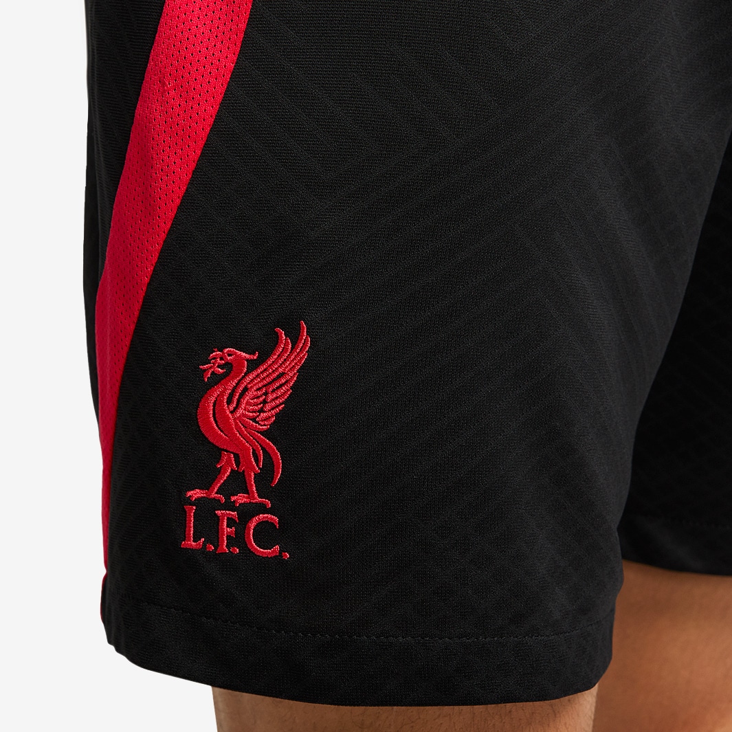 Nike Liverpool FC 22/23 Dri-Fit Strike Shorts Away - Black/Siren Red ...