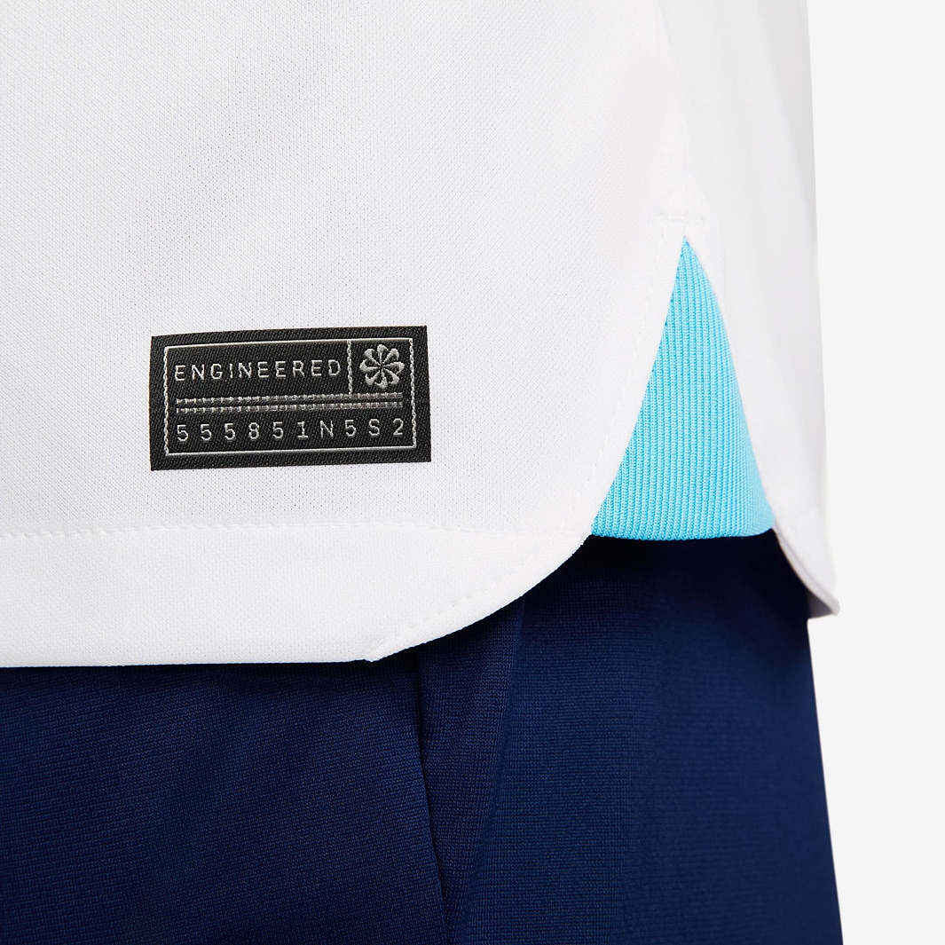 Nike England 22/23 Dri-Fit SS Home Shirt - White/Blue Fury