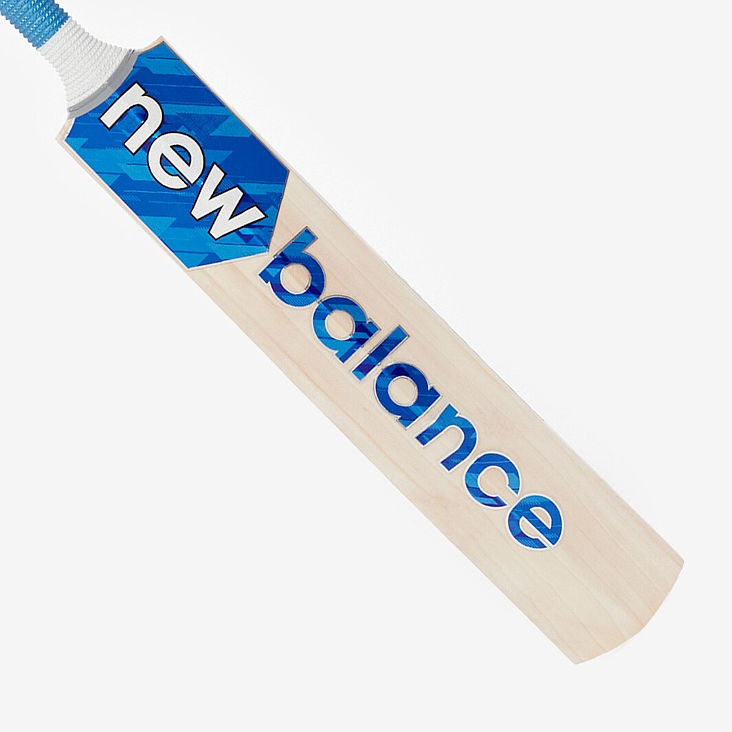 New Balance Burn Cricket Bat Blue/White Cricket Bats ProDirect Soccer