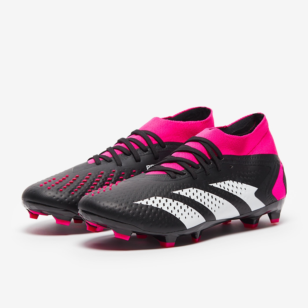 adidas+Predator+Accuracy.2+FG+Black+Pink+Cleats+GW4586+Men%27s+6+Women%27s+7  for sale online