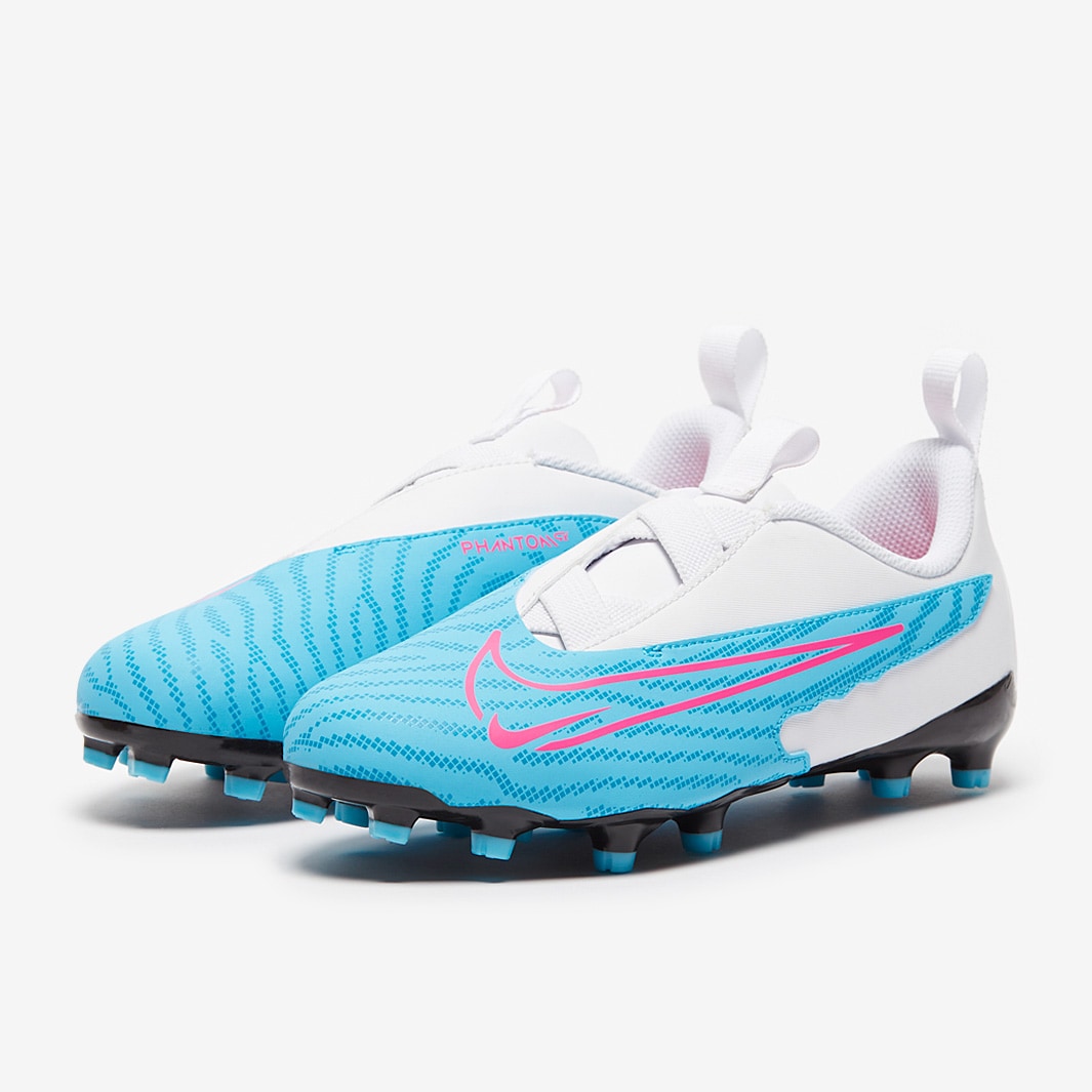 Nike Kids Phantom GX Academy FG/MG - Baltic Blue/Pink Blast/White/Laser ...