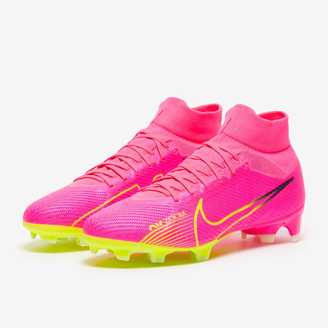 insecto Glosario conductor Nike Air Zoom Mercurial Superfly IX Pro FG - Pink Spell/Volt/Gridiron -  Mens Boots 