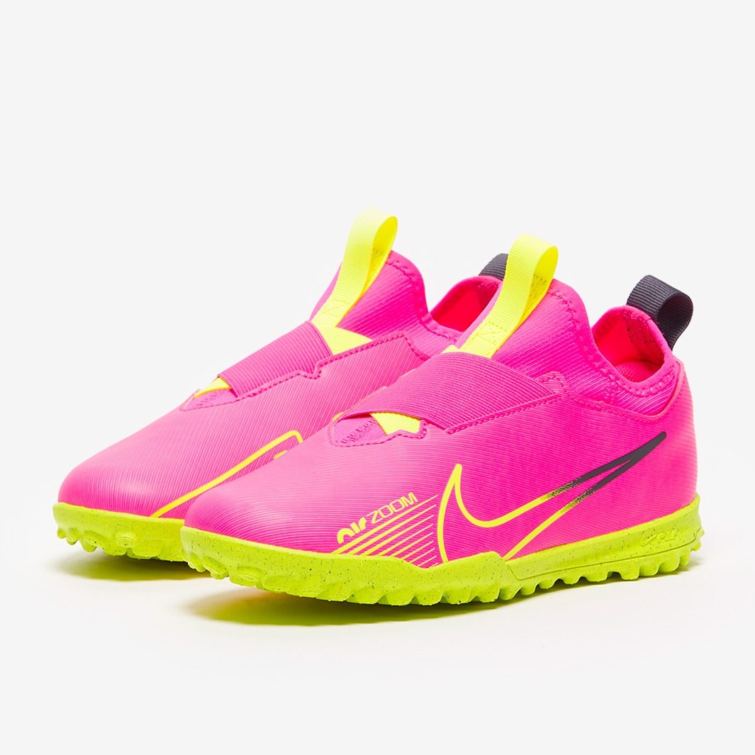 Nike Kids Air Zoom Mercurial Vapor XV Academy TF - Pink Blast/Volt ...