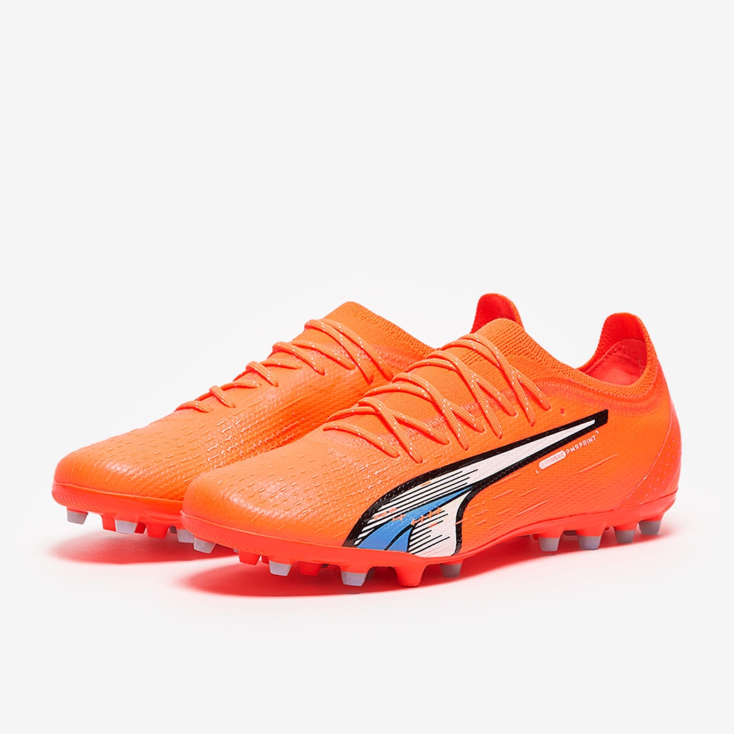 Puma Ultra Ultimate MG - Puma Ultra Orange/Puma White/Blue Glimmer ...