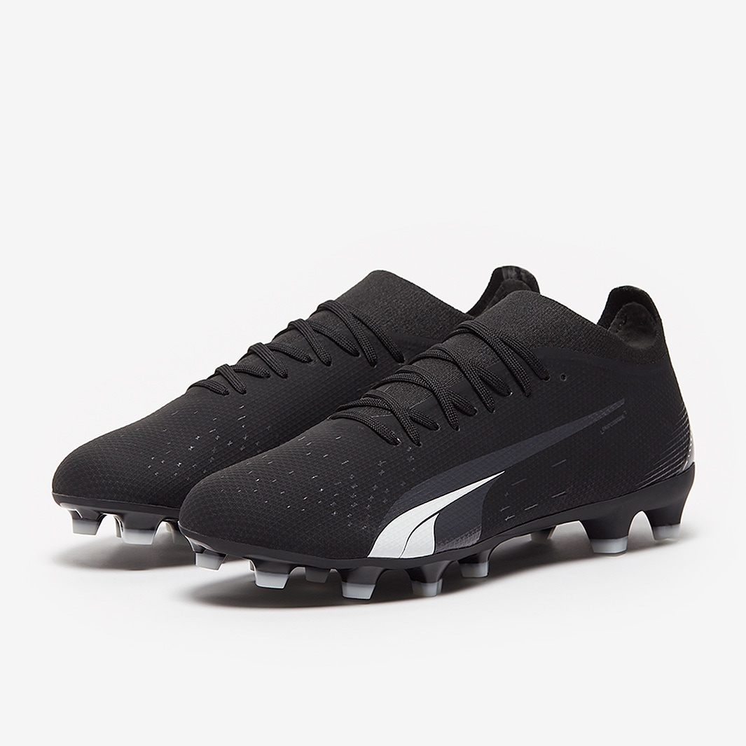 Puma Ultra Match FG/AG - Puma Black/Puma White - Mens Cleats |