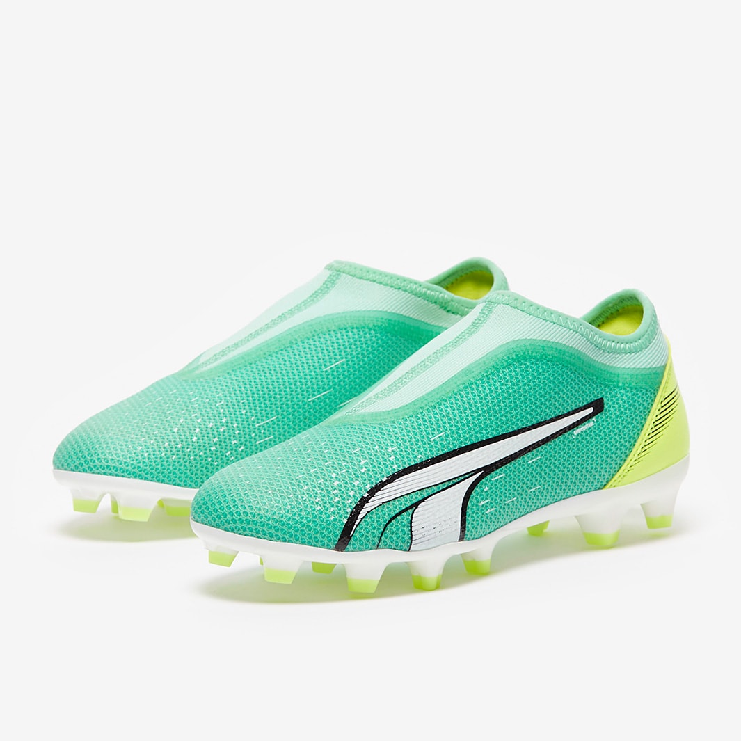 Puma Kids Ultra Match Laceless FG/AG - Electric Peppermint