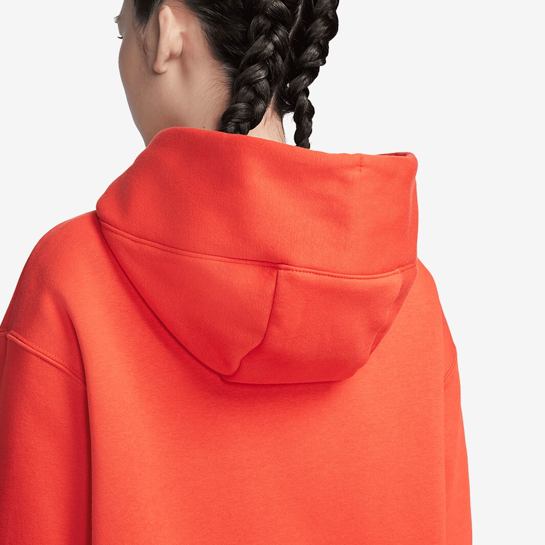 Nike Sportswear Womens Phoenix Fleece Hoodie Picante Red/Sail