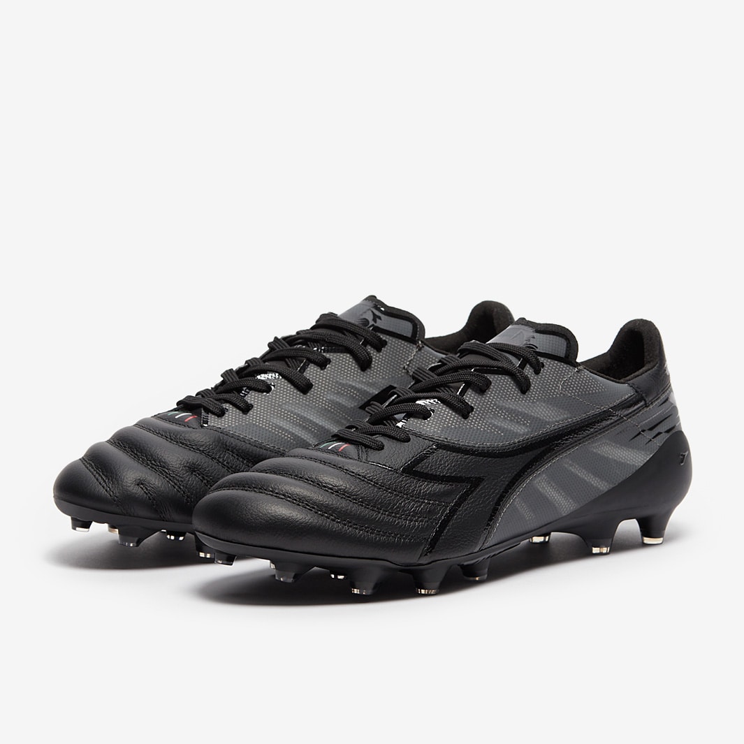 Diadora Veloce SL Made in Italy FG - Black/Black - Mens Boots |
