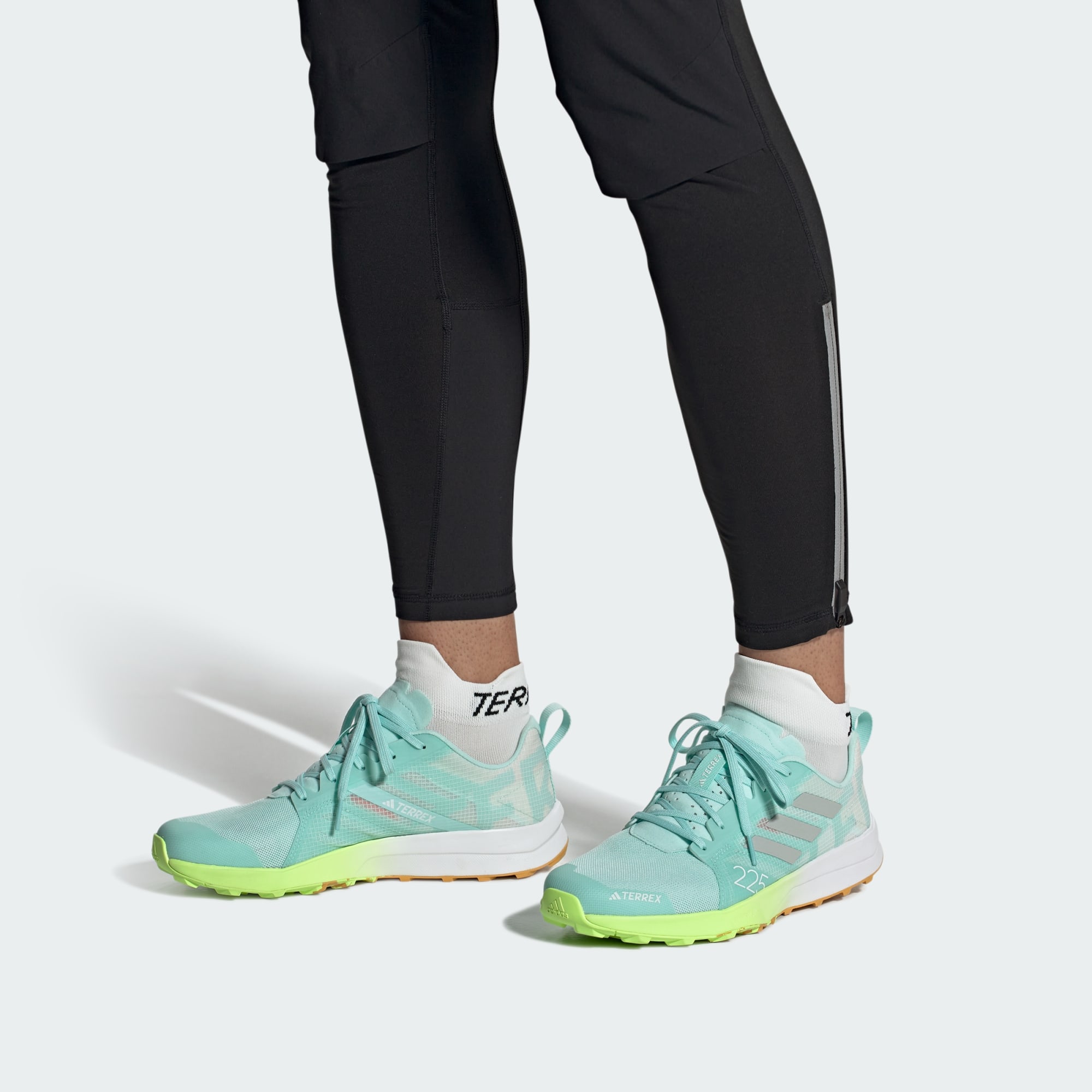 adidas Terrex Speed Flow - Semi Flash Aqua/Wonder Silver/Lucid Lemon - Mens  Shoes | Pro:Direct Running