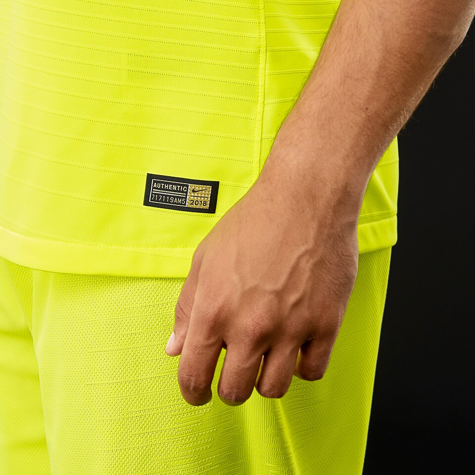Nike FC Barcelona 2018/19 Vapor Match Away SS Shirt - Volt