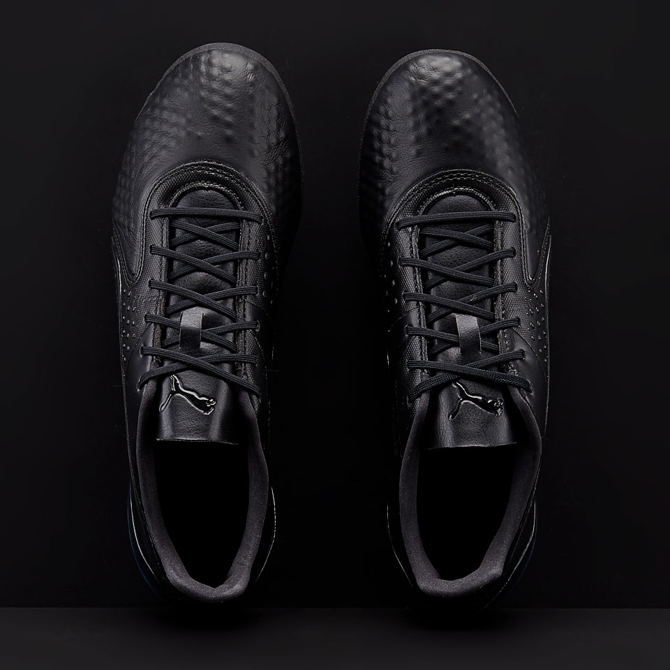 Puma One 1 Lth Classic FG Mens Boots Firm Ground Puma Black Puma Black Puma Black Pro Direct Soccer