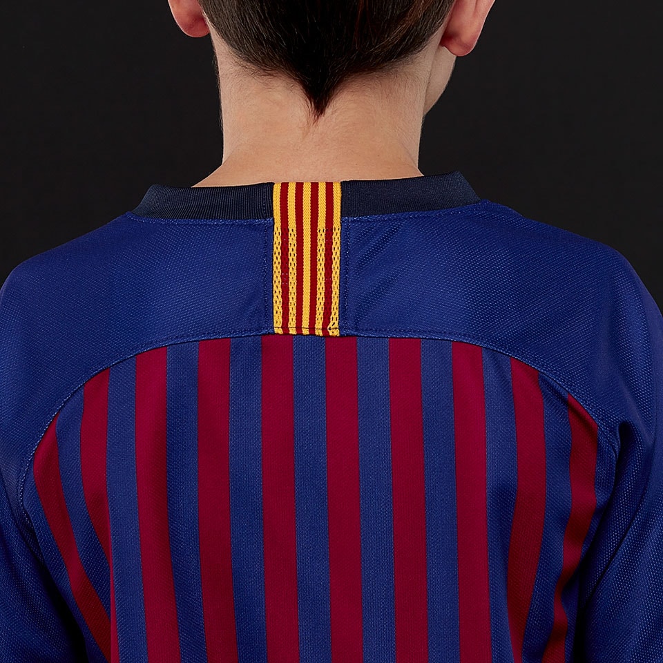 Nike Kids FC Barcelona 2018/19 Stadium Home SS Jersey - Deep