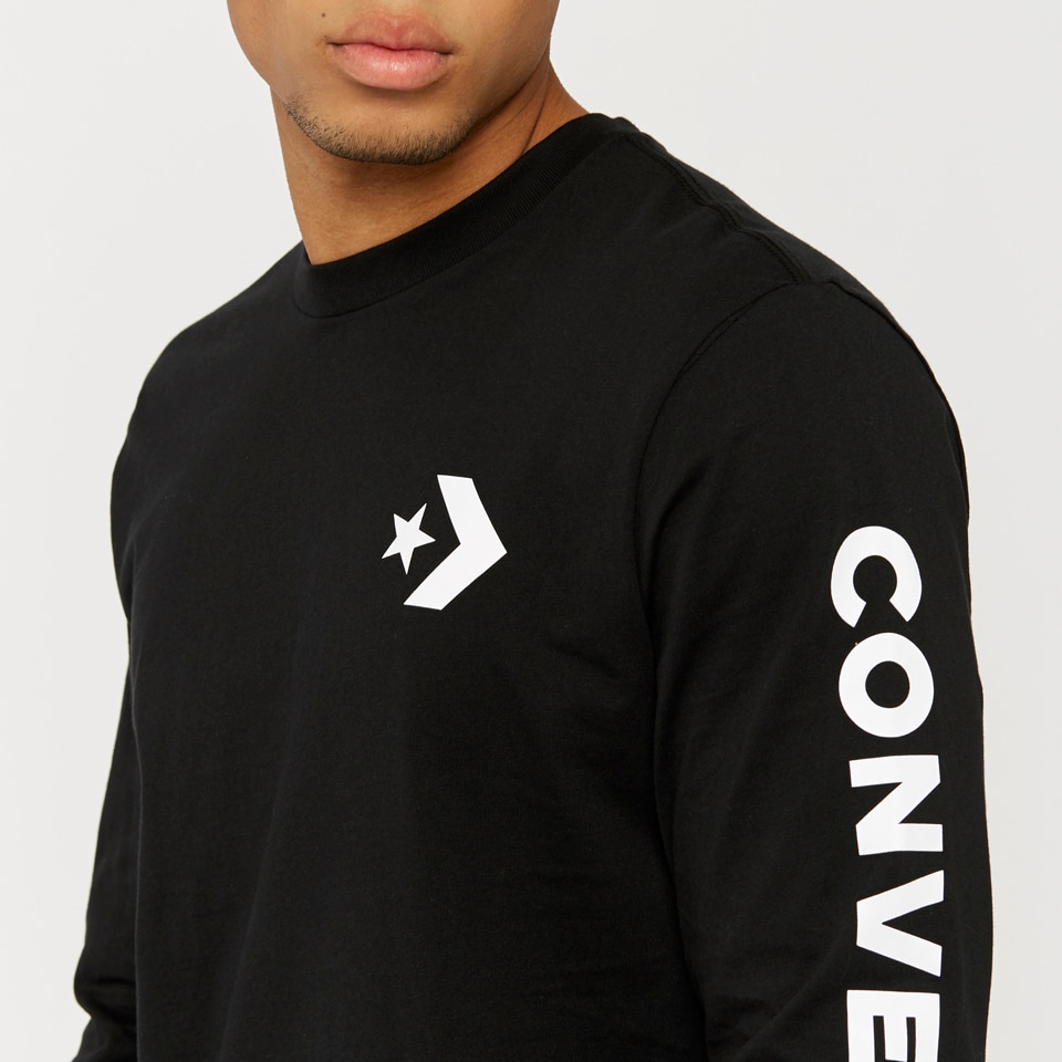 Camiseta Converse Star Chevron Wordmark larga - para hombre | Pro:Direct