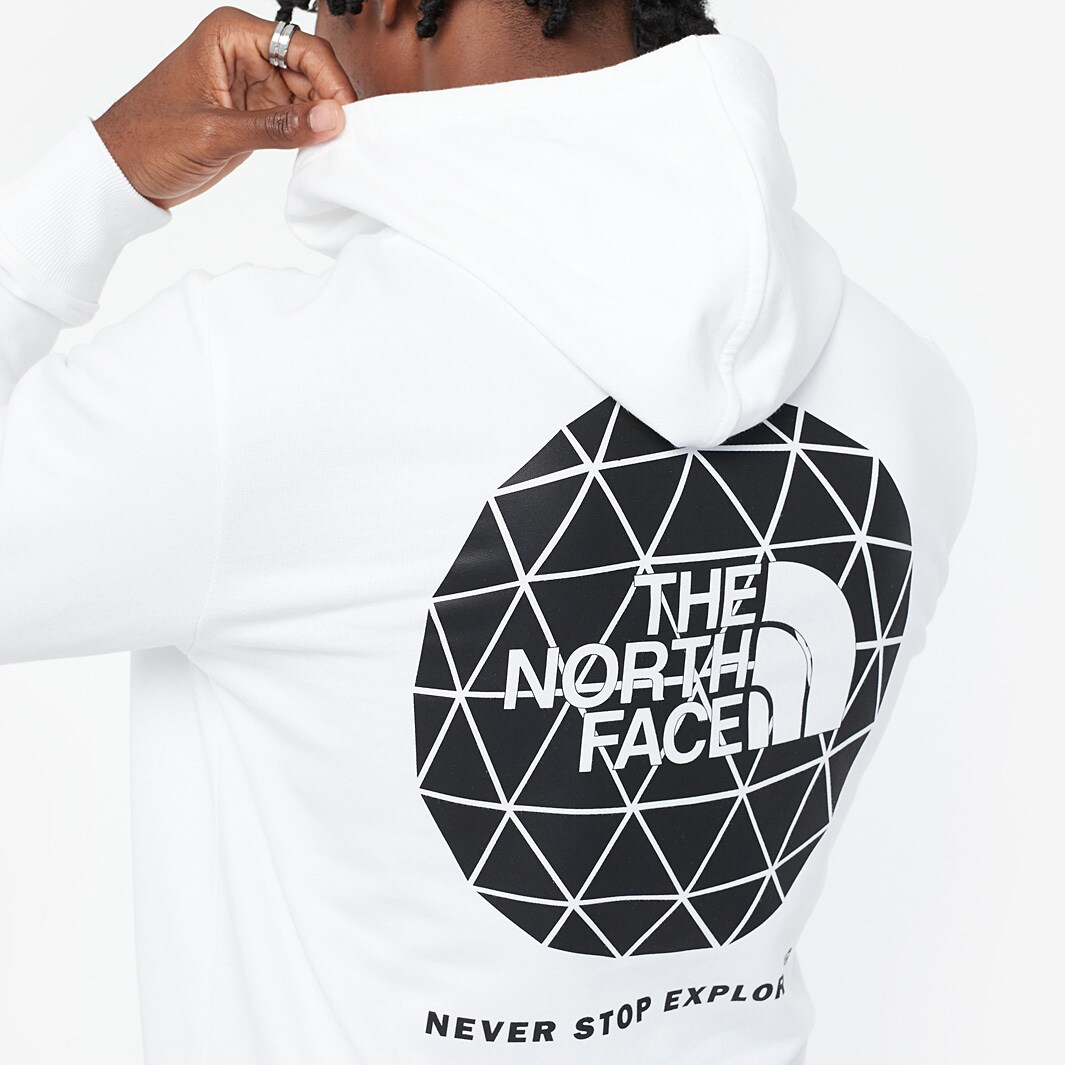 The North Face Geodome Hoodie White Tops Mens Clothing Pro