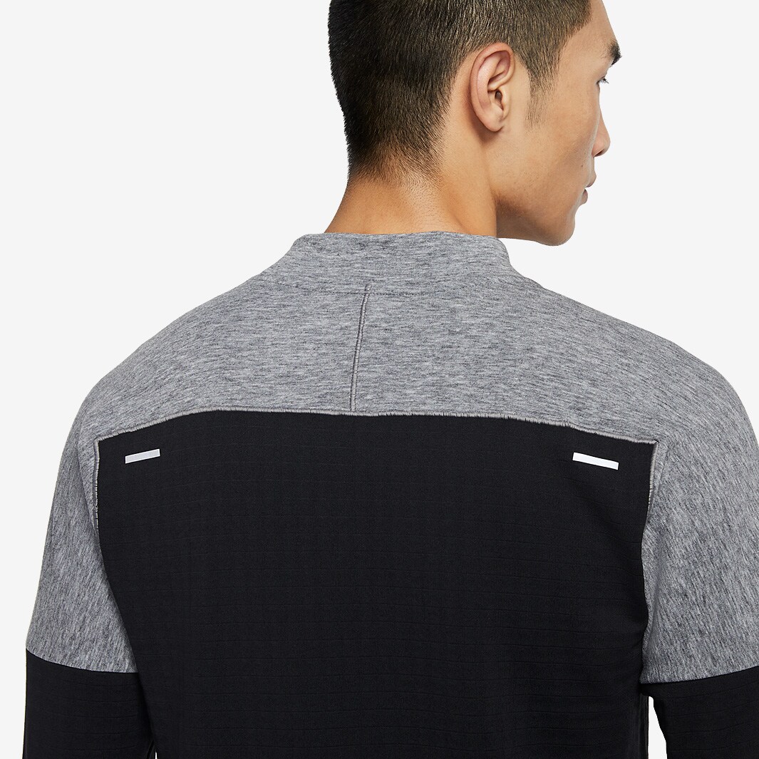 Nike Sphere Run Division Long Sleeve Top - Black/Black/Reflective Silv ...