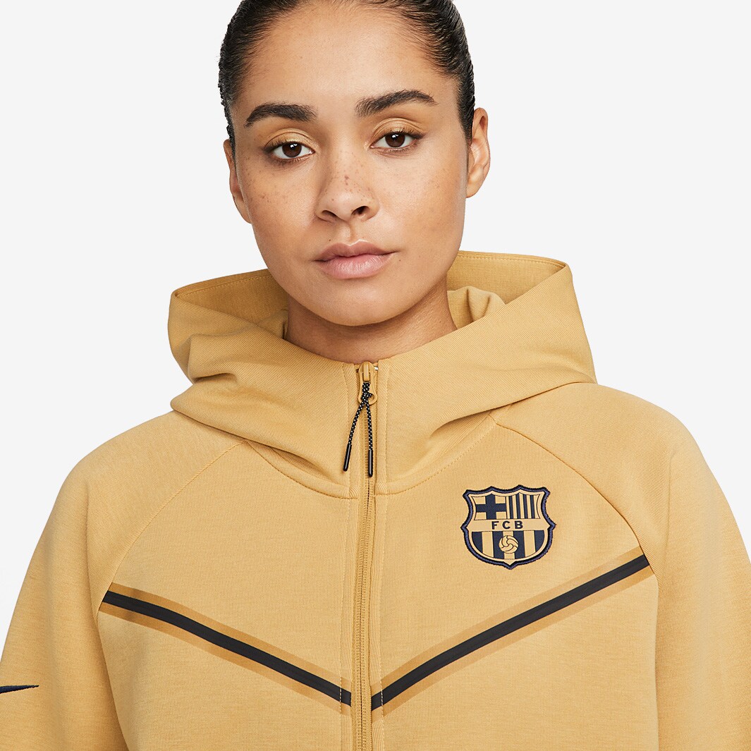 Sweat à Capuche Nike Femme Fc Barcelone 22 23 Nsw Tech Fleece Or Club