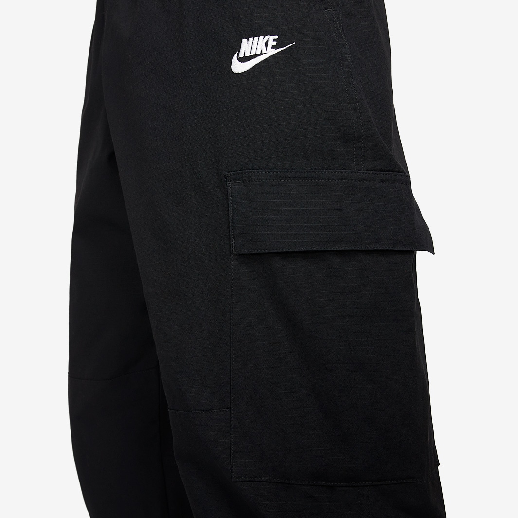 Nike Sportswear Club Cargo Woven Pants - Black/White - Bottoms