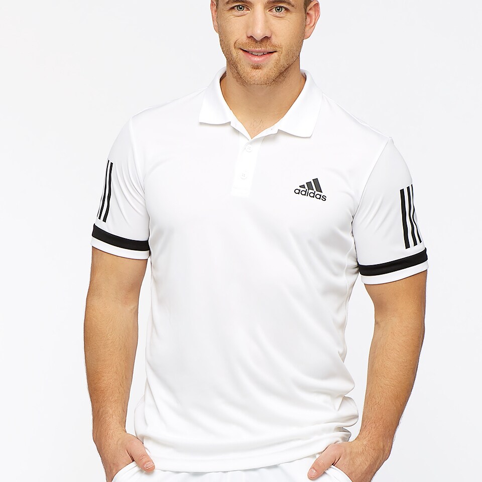 adidas Club Stripe Polo White CE1415 Pro:Direct Tennis