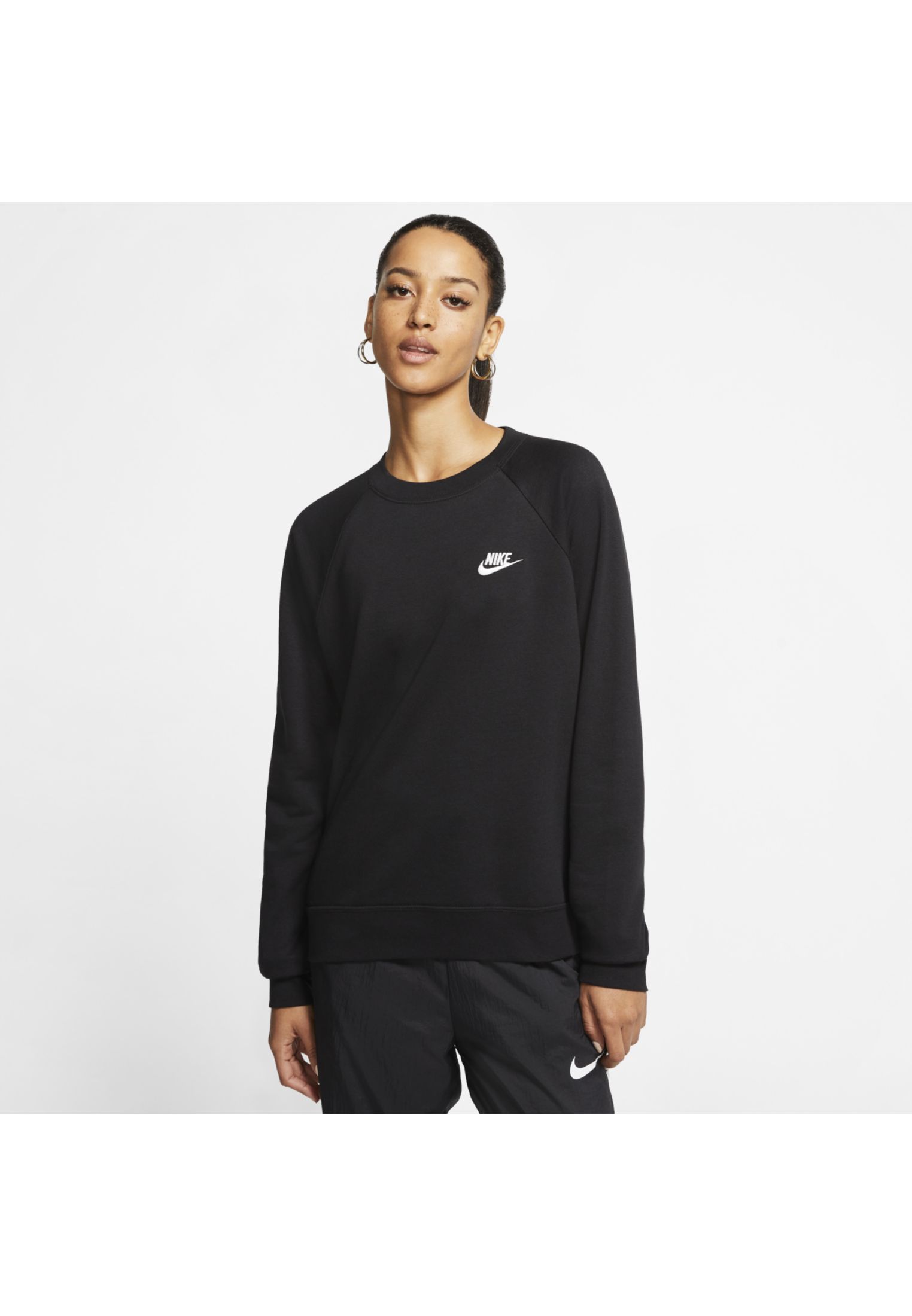 Nike Sportswear Essential Womens Fleece Crew Bronze Eclipse/White Womens Clothing Pro