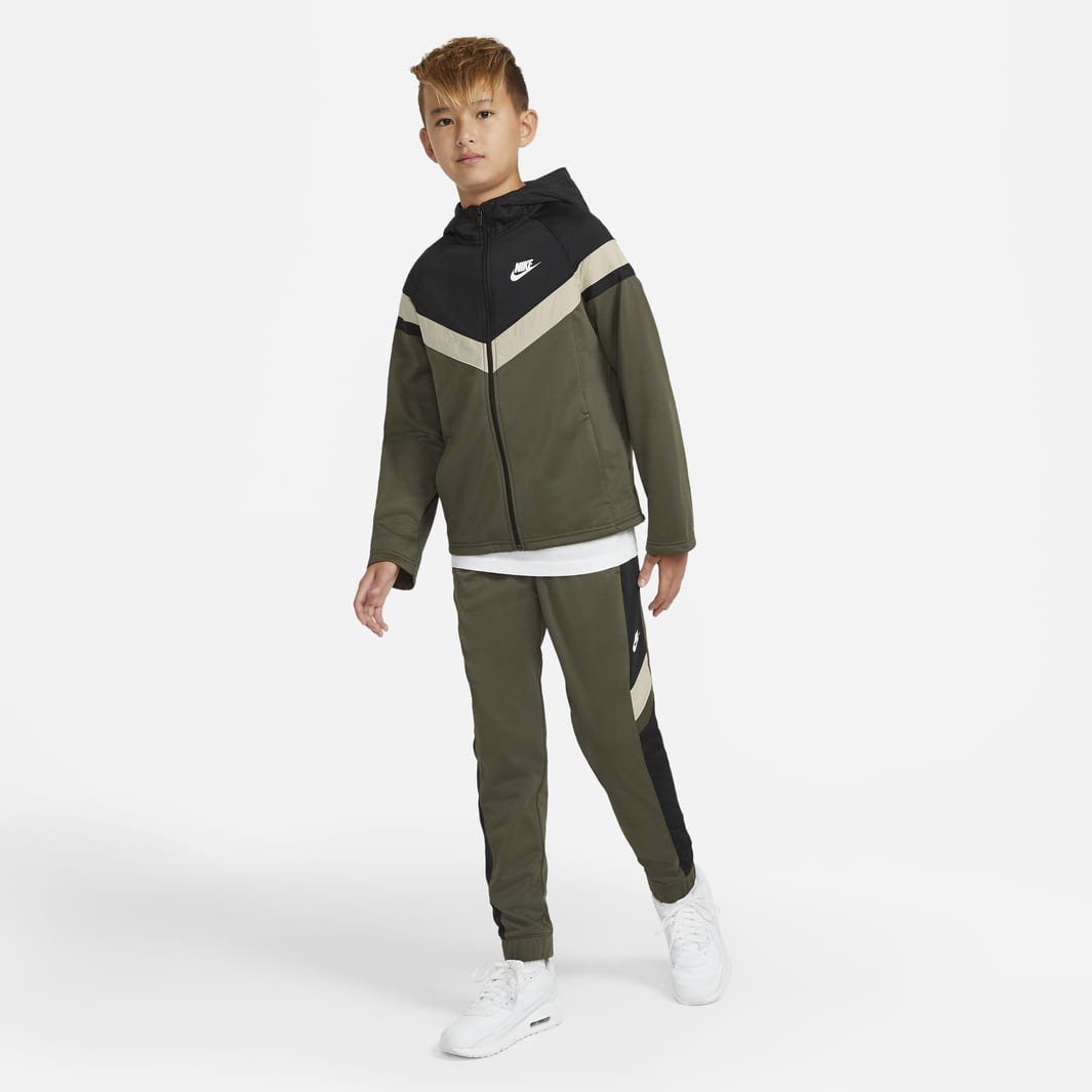 Nike Sportswear Older Kids Tracksuit (815Yrs) Cargo Khaki/Black