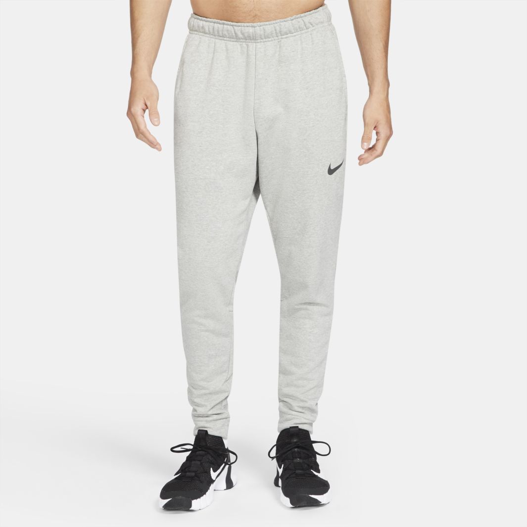 Nike Dri-FIT Tapered Training Pants - DK Grey Heather/Black - Mens ...