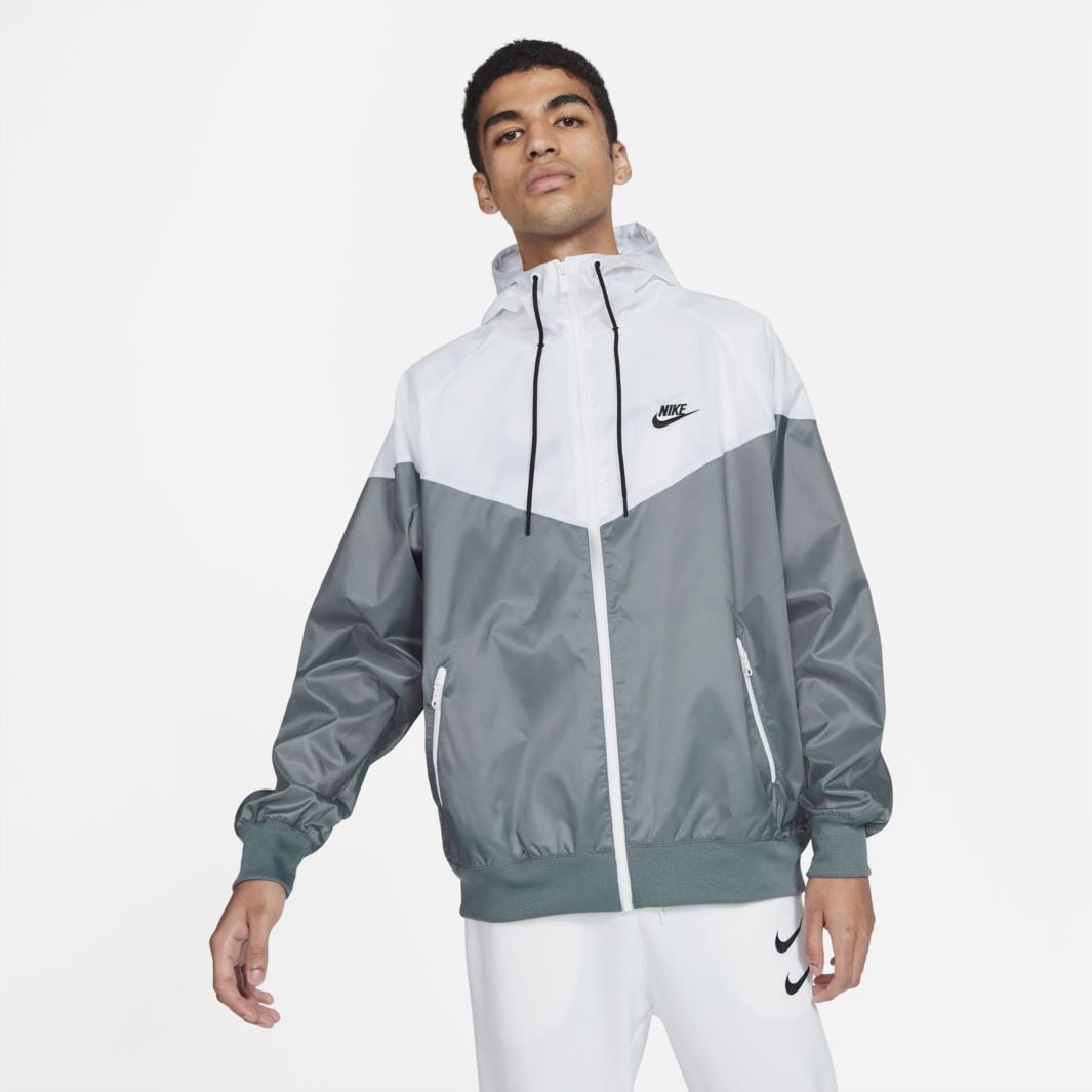 Nike Sportswear Windrunner Men's Hooded Jacket - Black/White - Mens ...