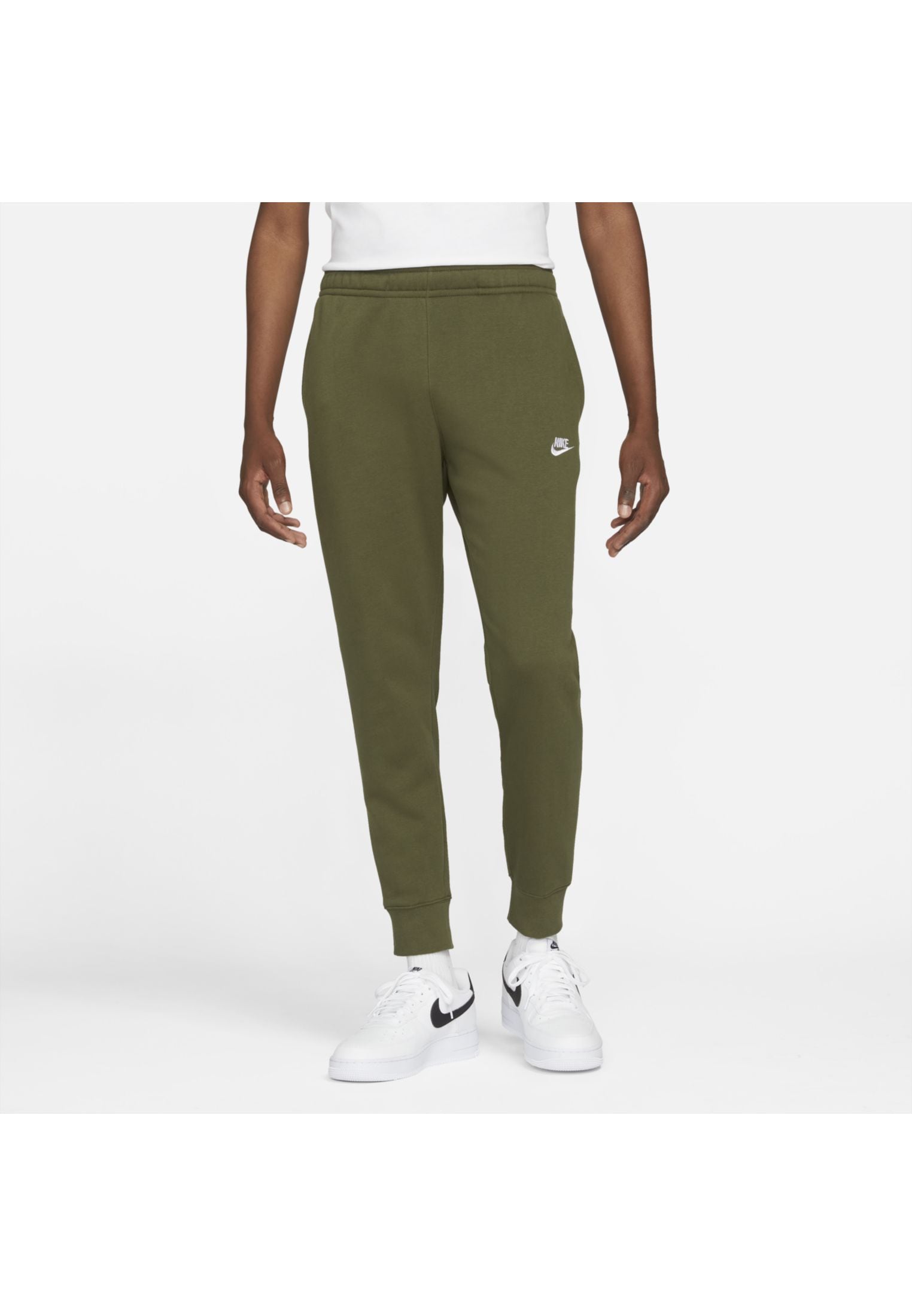 Nike Sportswear Club Fleece Joggers - Rough Green/Rough Green/White ...
