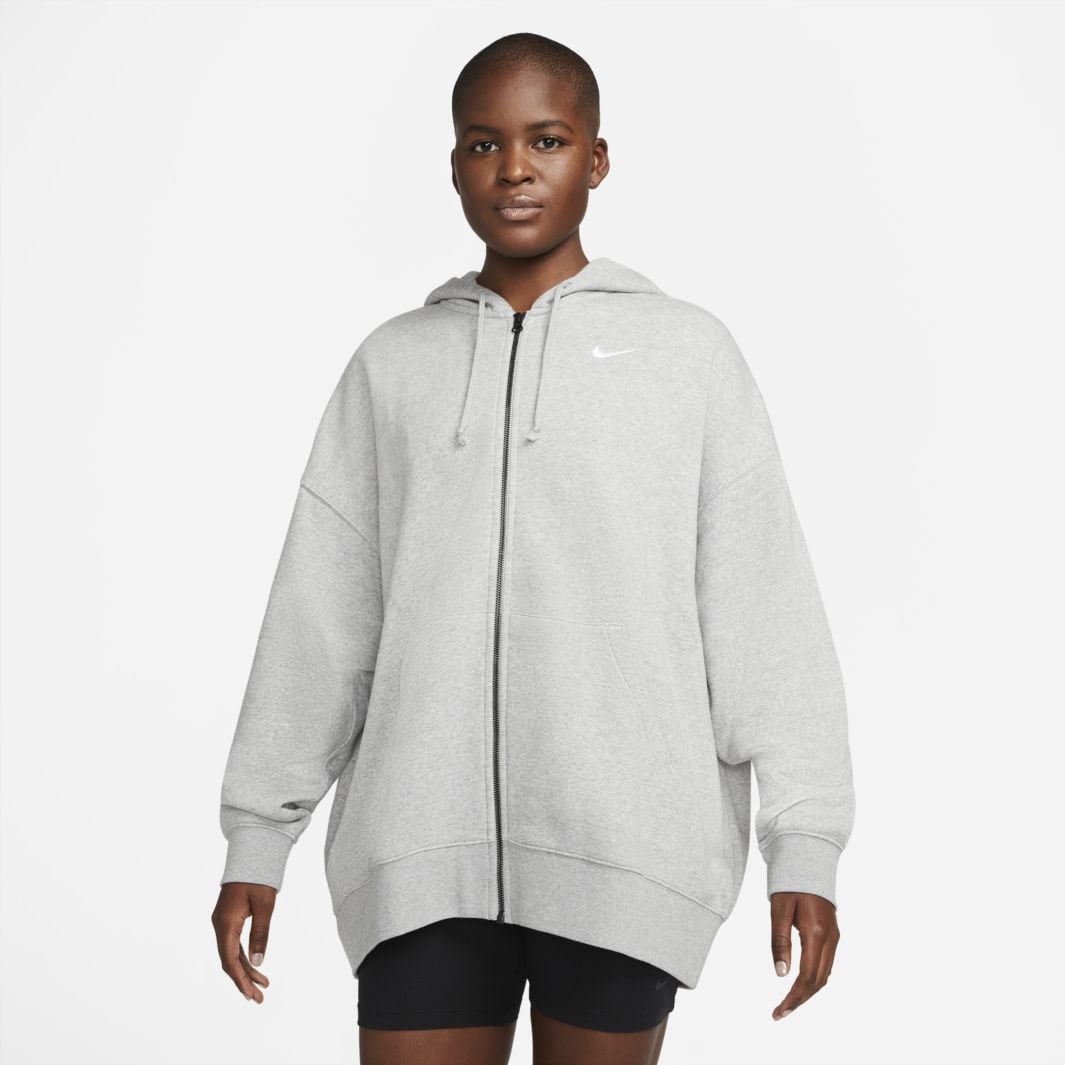 Nike Nike Sportswear Essentials Women's Fleece Full-Zip Hoodie Pearl ...